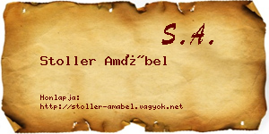 Stoller Amábel névjegykártya